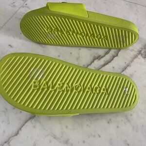 Slides shoes Women Men Unisex Lime Green Sz 41 , 10.5”